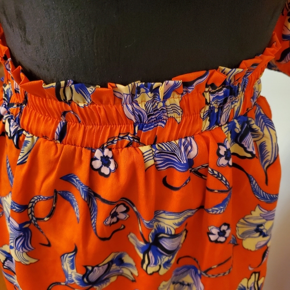 NWT Boohoo Petite Floral Peasant Top & Skirt Set - Picture 4 of 6